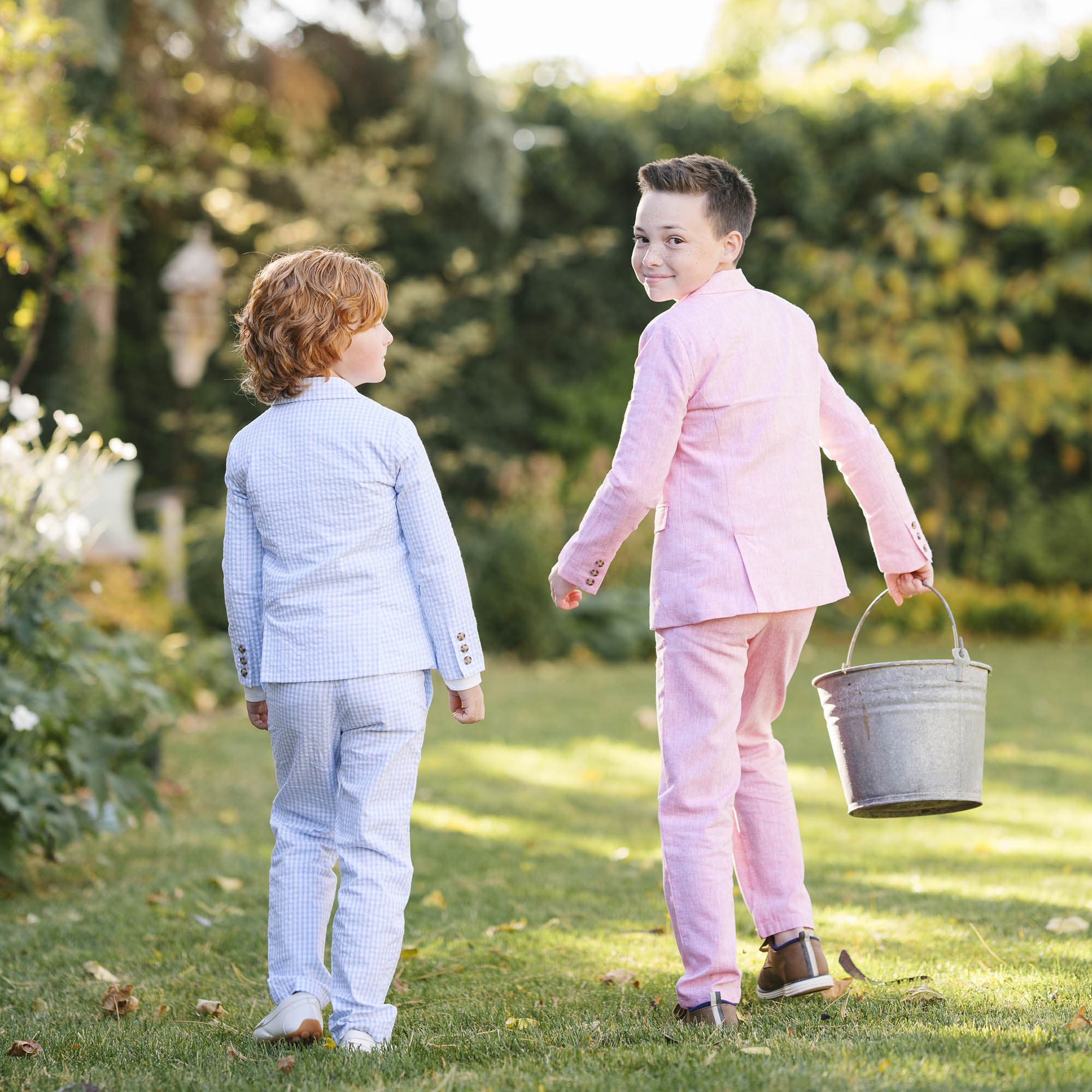 Linen Suit Pant - Rose Linen - Image 4