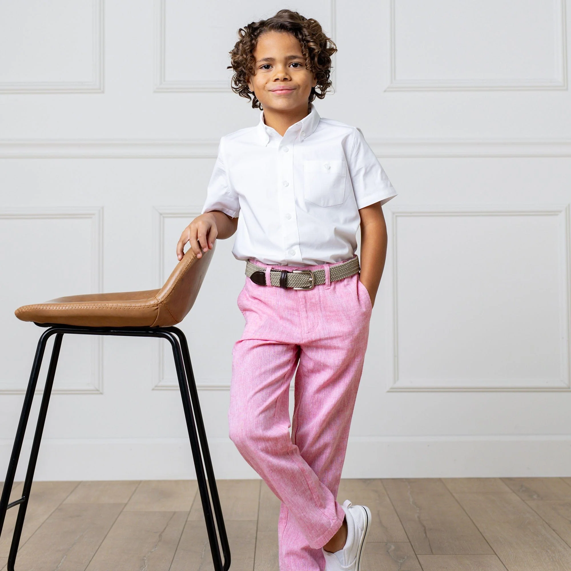 Linen Suit Pant - Rose Linen - Image 9