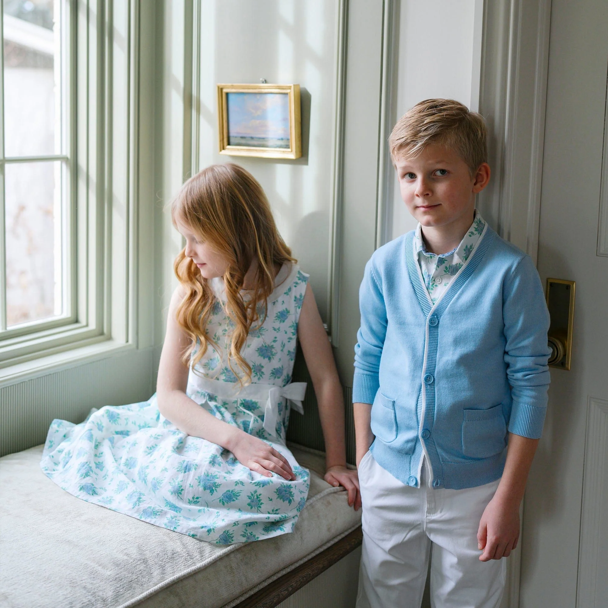 Linen Tea Dress - Coastal Cottage Floral - Image 5