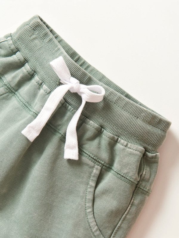 Cotton Harem Short - Basil Wash - Image 5