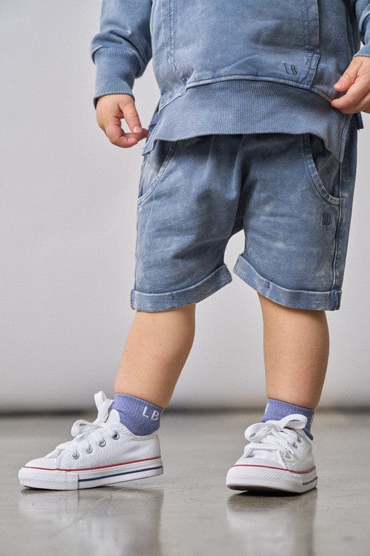 Cotton Harem Short - Navy Wash - Image 2