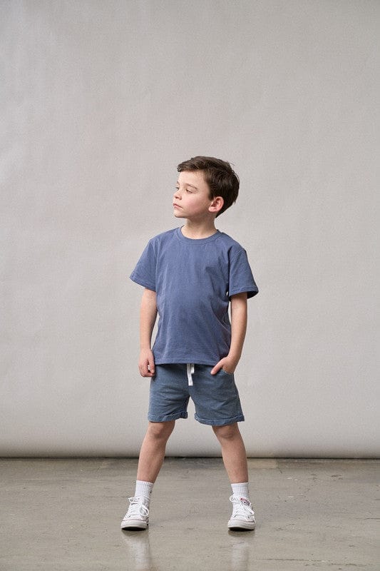 Cotton Harem Short - Navy Wash - Image 3
