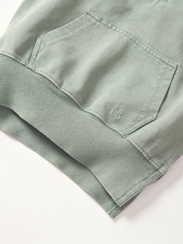 Cotton Quarter Zip Pullover - Basil Wash - Image 4