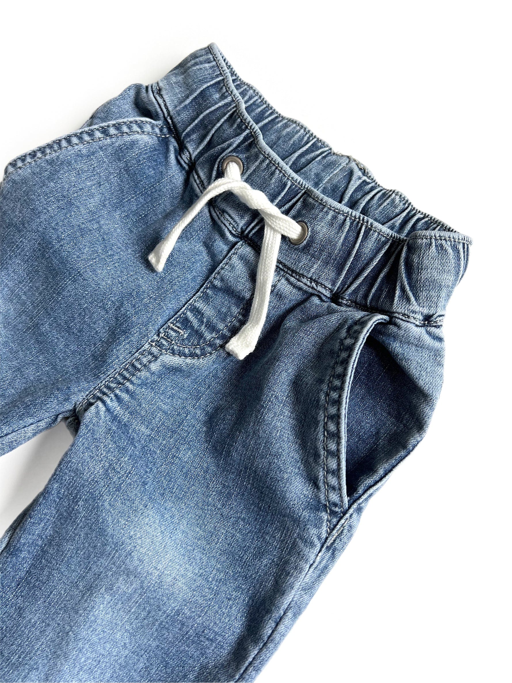 Kids Cotton Denim Jogger Jeans - Image 7