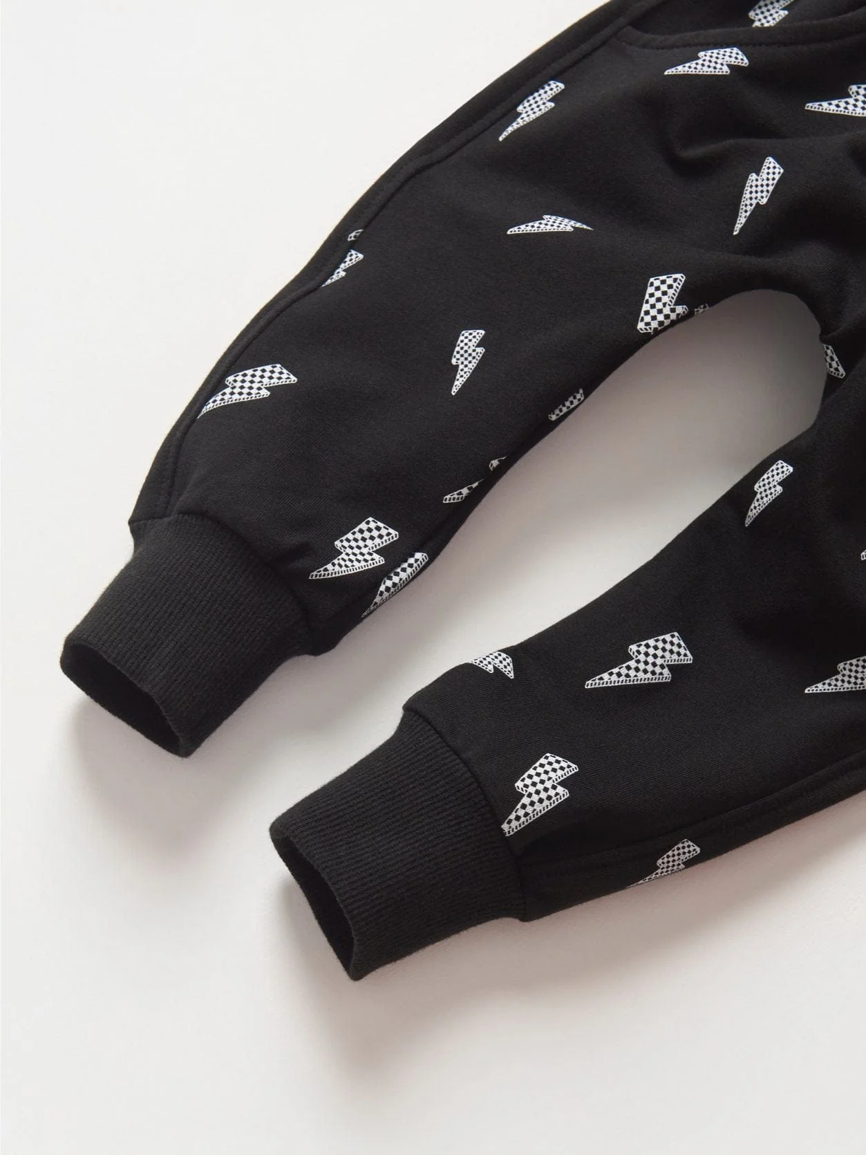 Kids Lightning Bolt Jogger - Black - Image 6