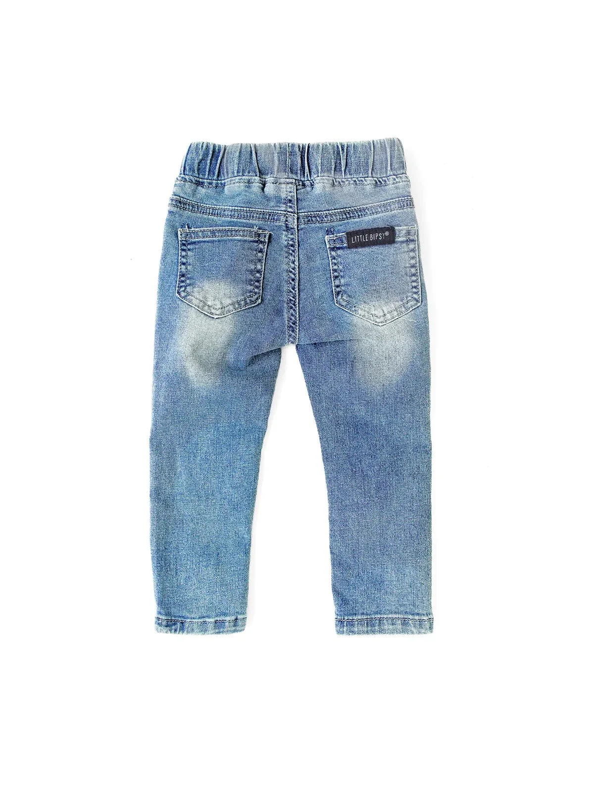 Light Wash Distressed Denim Jeans - Image 5