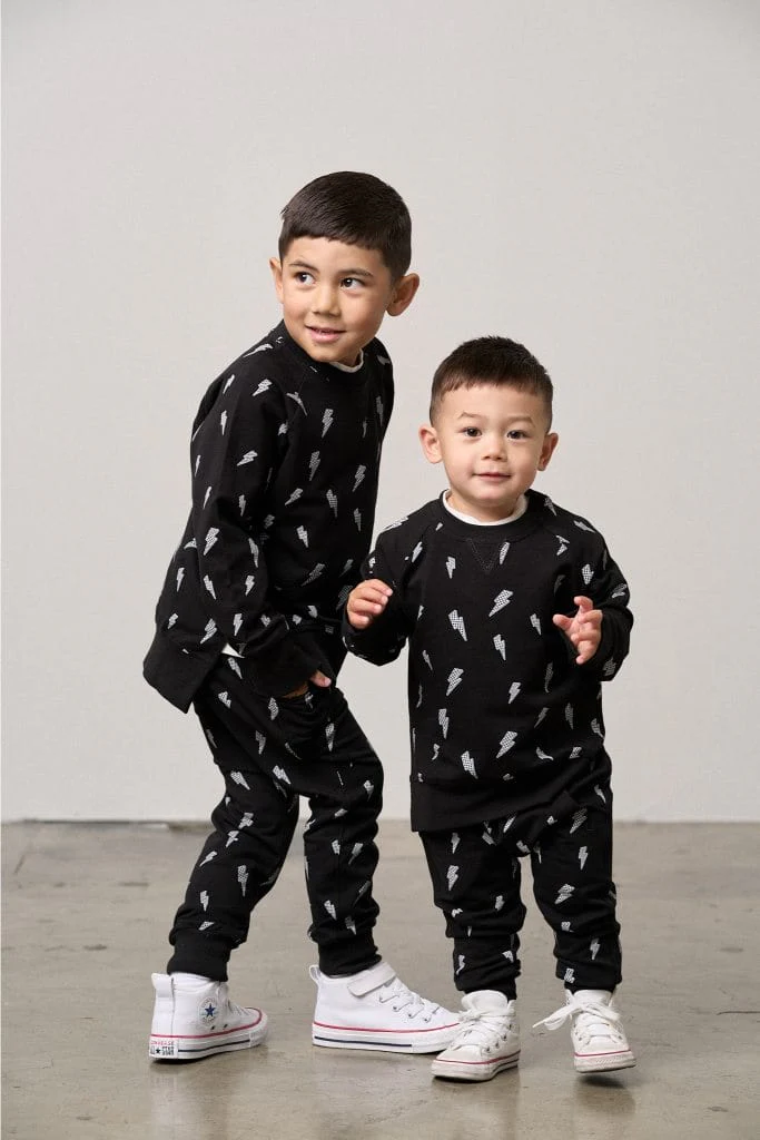 Lightning Bolt Pullover - Black - Image 3