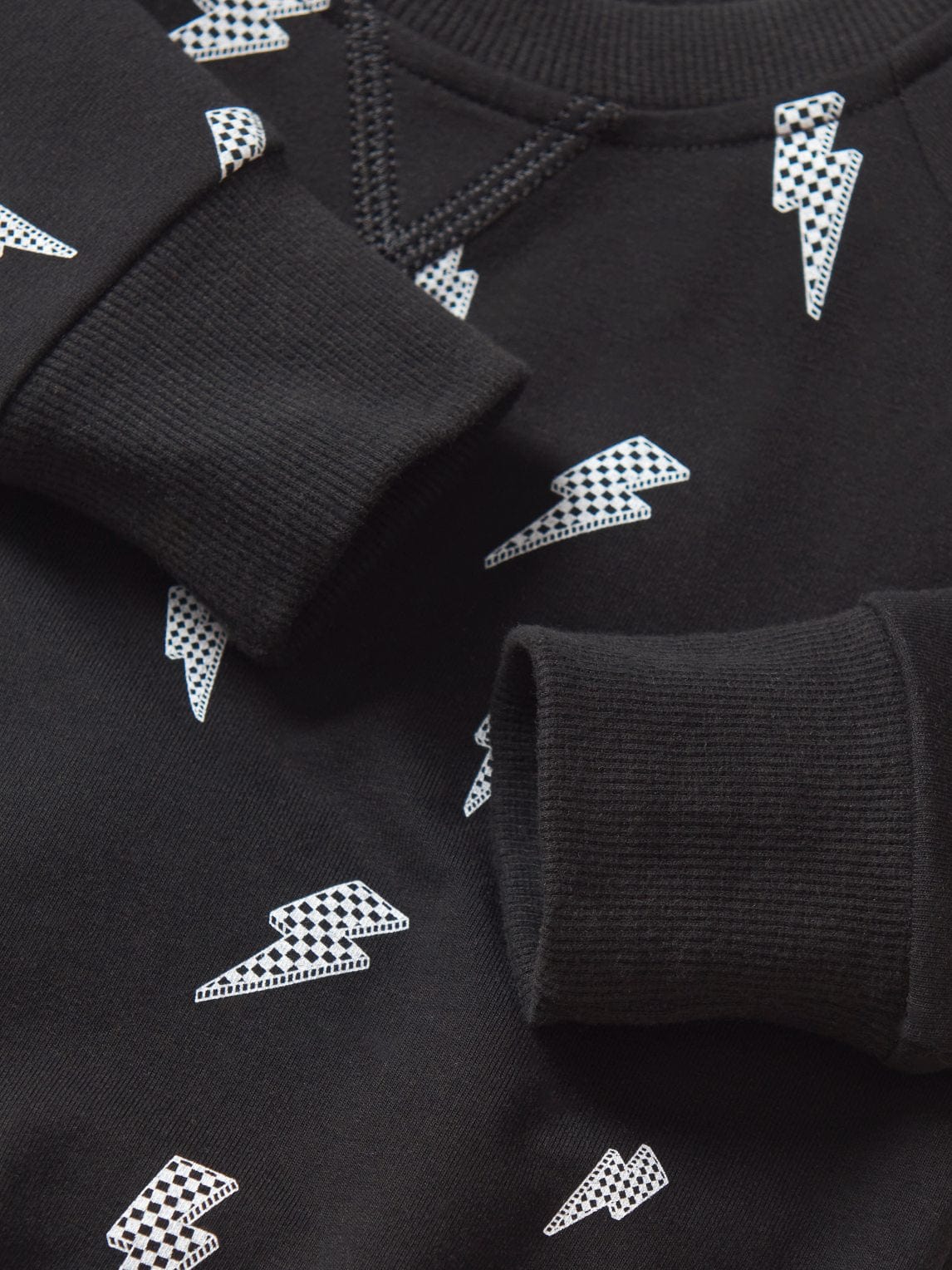Lightning Bolt Pullover - Black - Image 6