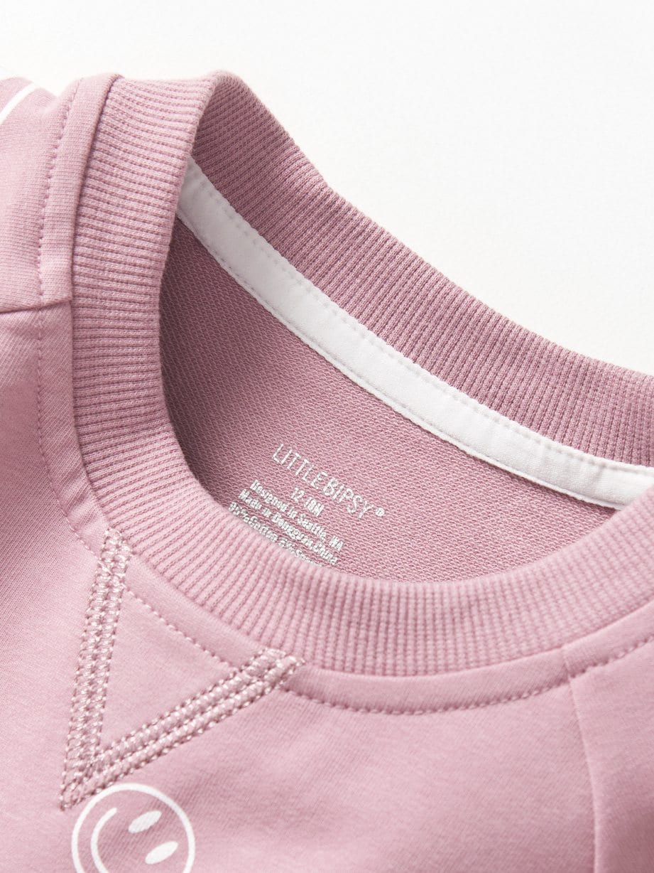 Smiley Pullover - Dusty Purple - Image 6