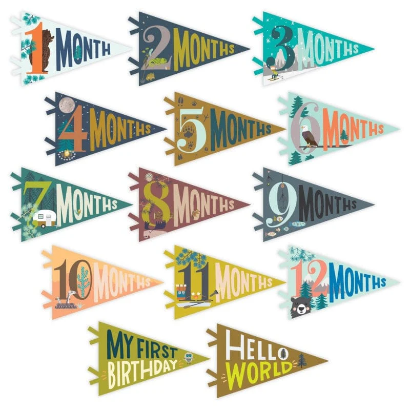 Little Camper Petit Milestone Pennants - Image 2