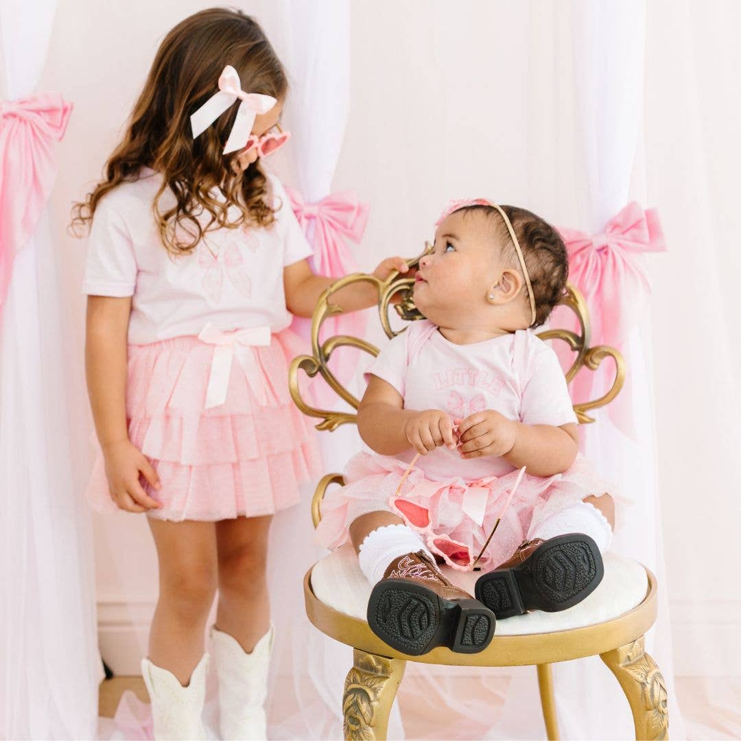 Little Sister Bow Short Sleeve Bodysuit - Baby Gifts - Image 4