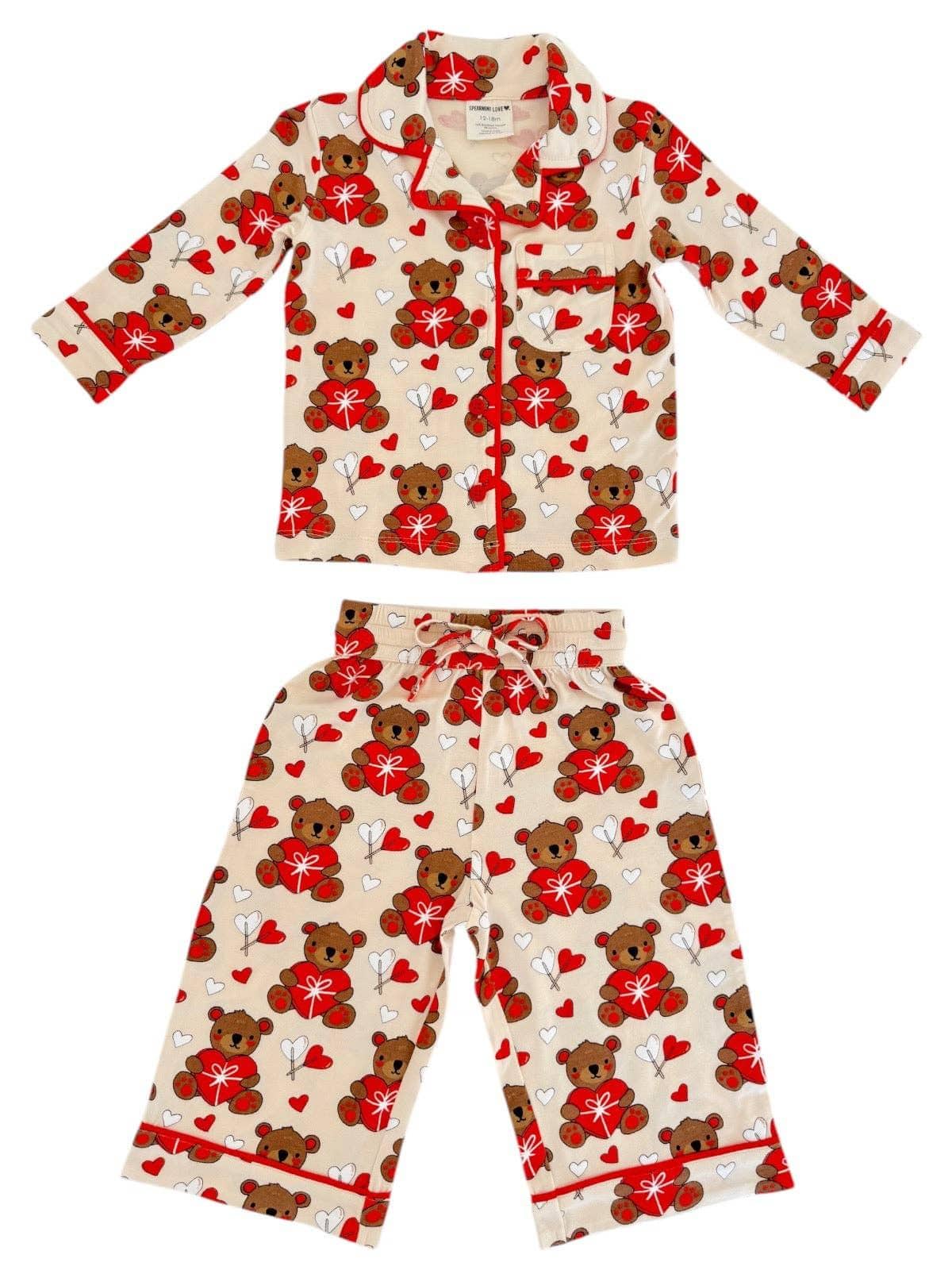 Bamboo Pajama Set - Valentine Bear - Image 2