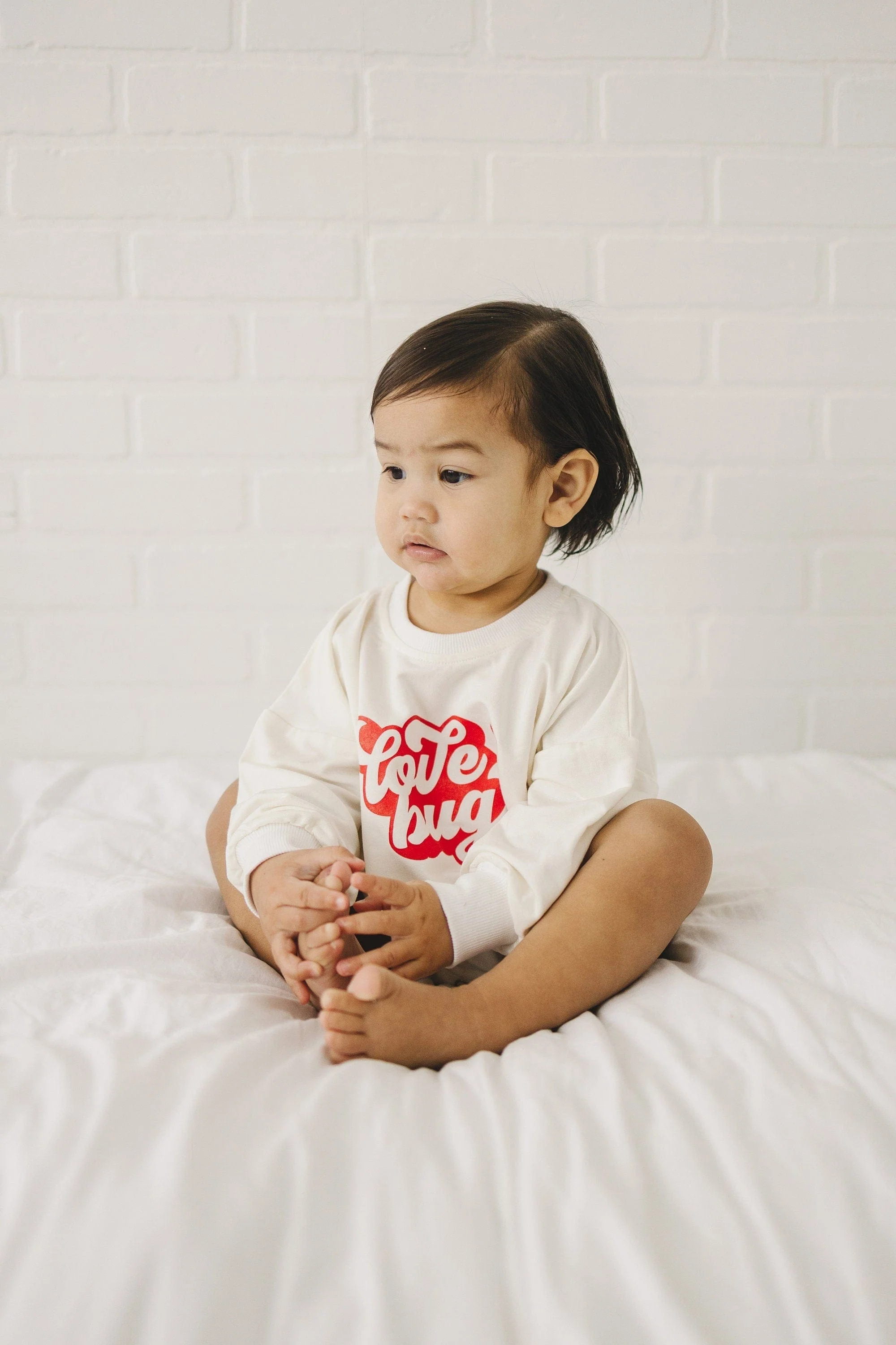 Love Bug Bamboo Sweatshirt Romper - Image 4