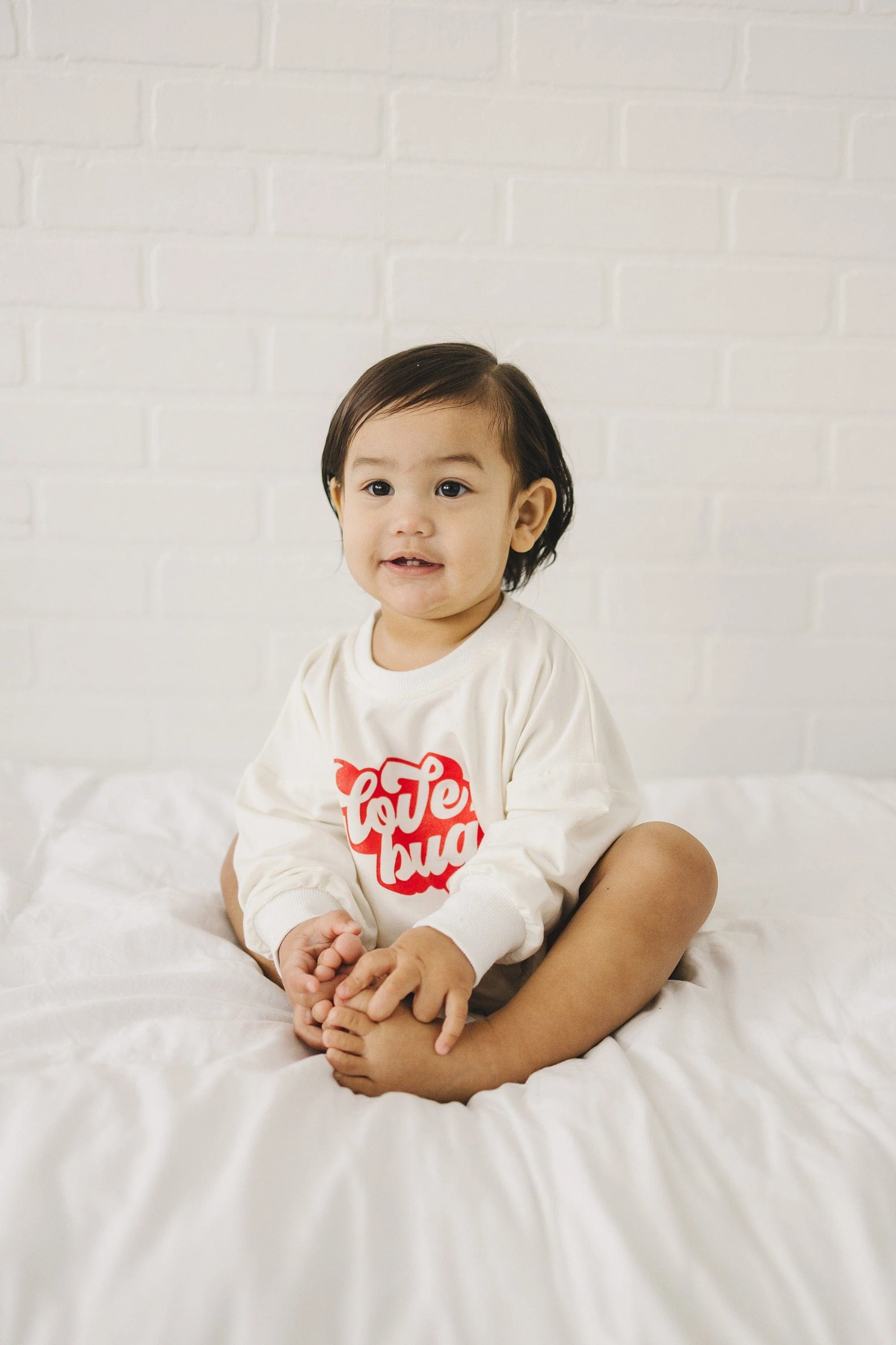 Love Bug Bamboo Sweatshirt Romper - Image 5