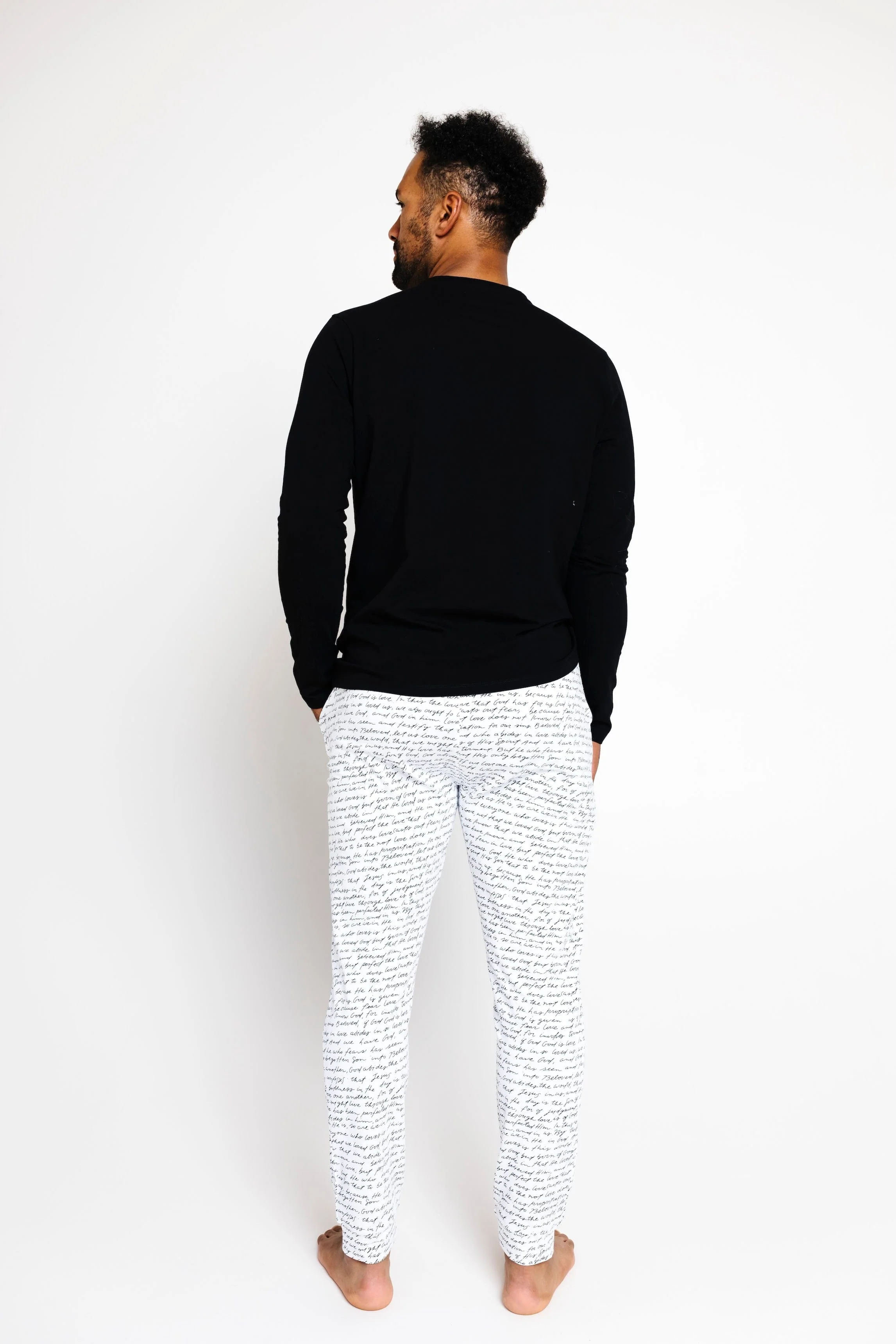 Love One Another Cotton Mens PJ Set - Image 5