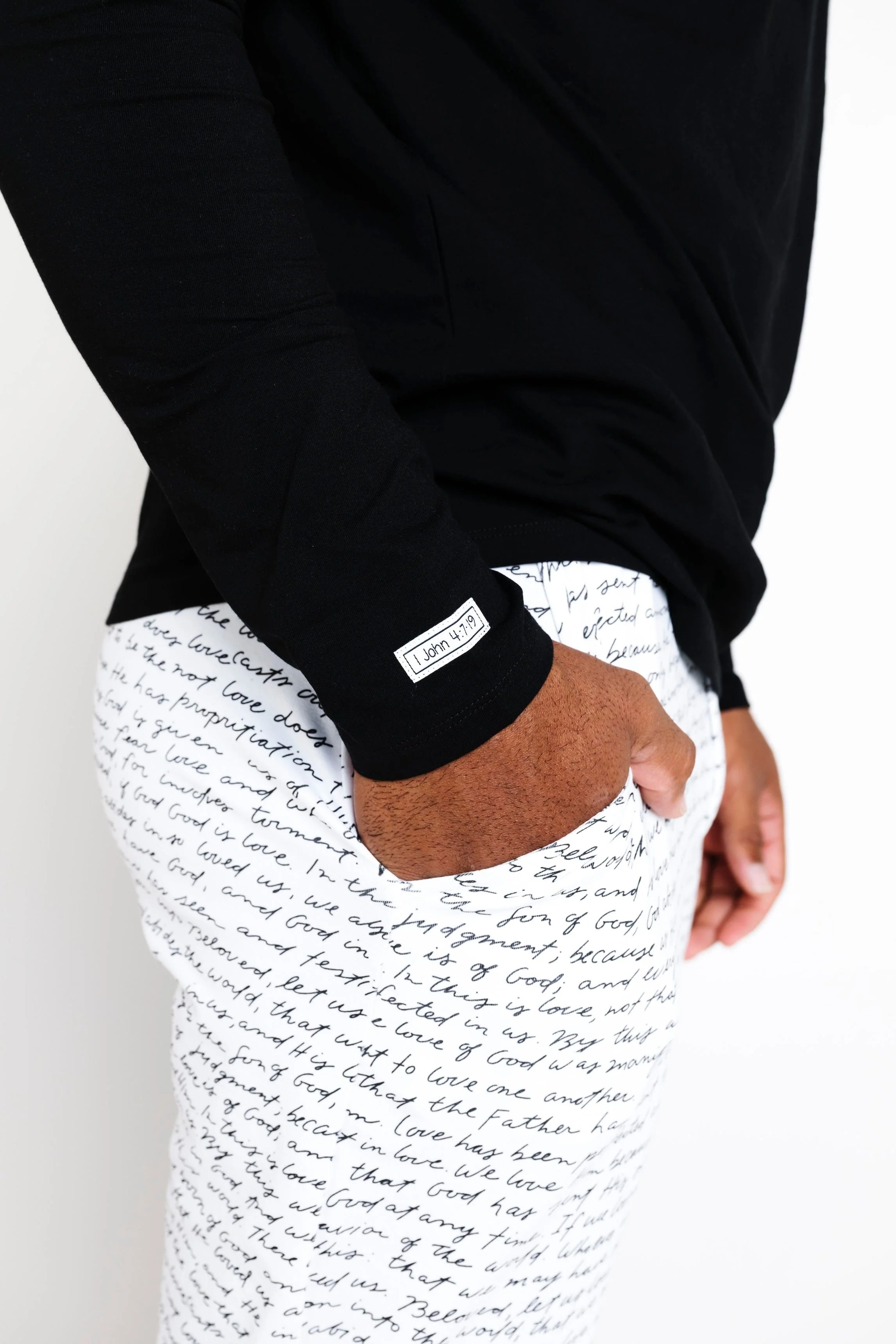 Love One Another Cotton Mens PJ Set - Image 7