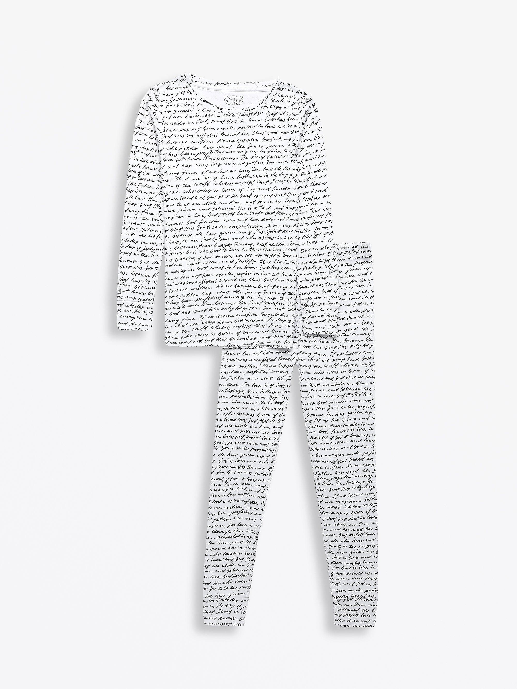 Love One Another Cotton PJ Long Sleeve Set - Image 2