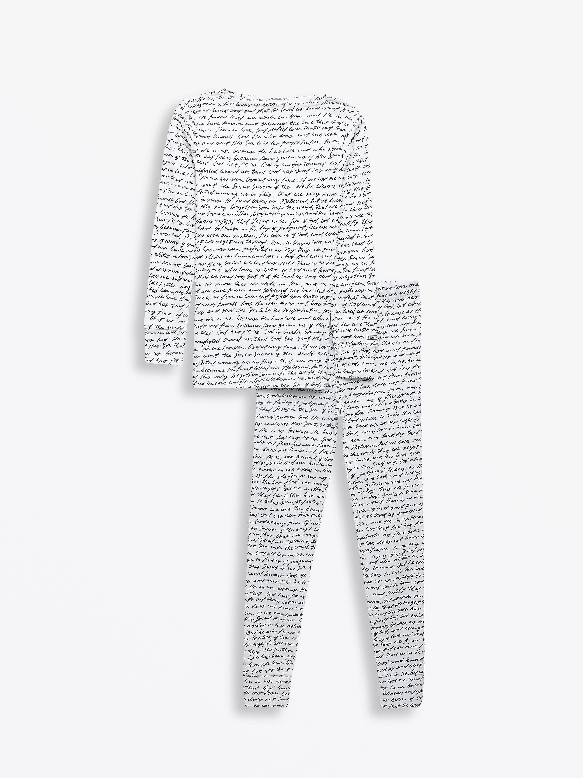 Love One Another Cotton PJ Long Sleeve Set - Image 4