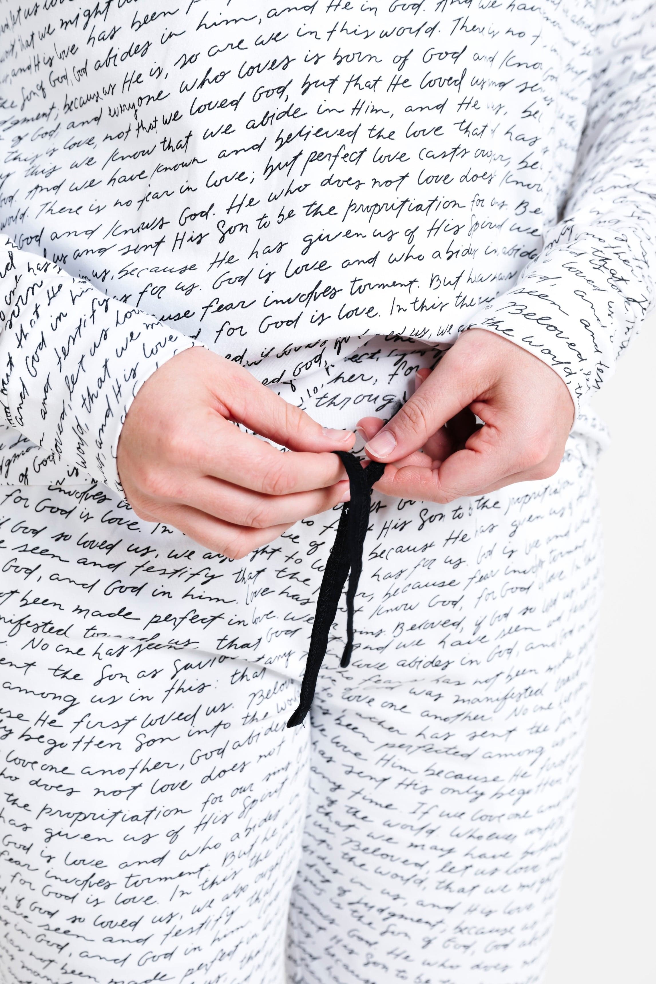 Love One Another Cotton Womens PJ Jogger Set - Image 5