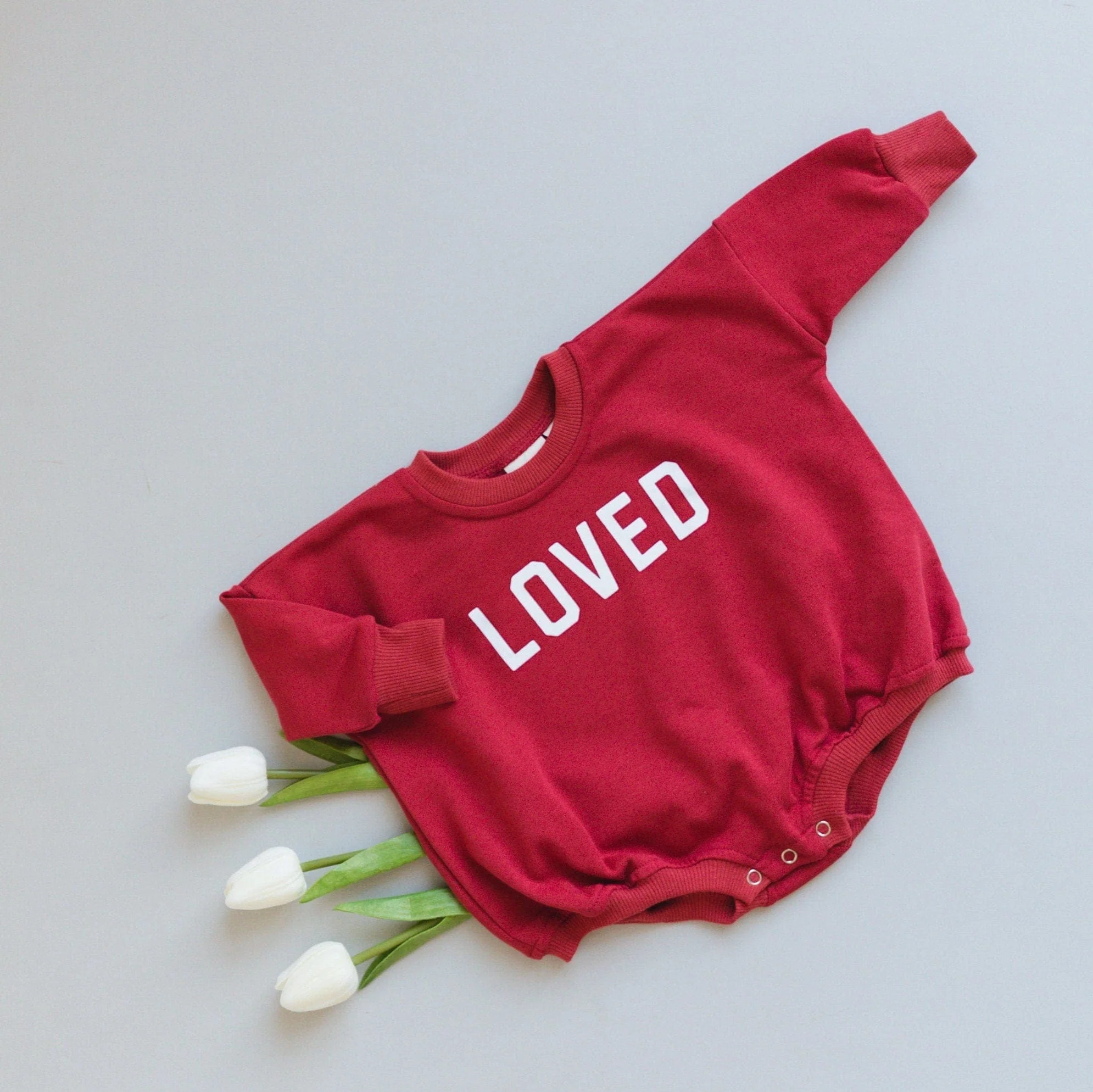 Loved Sweatshirt Romper - Image 3