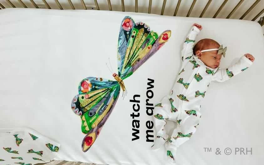 Footie with 2-Way Zipper - Butterfly - Image 2