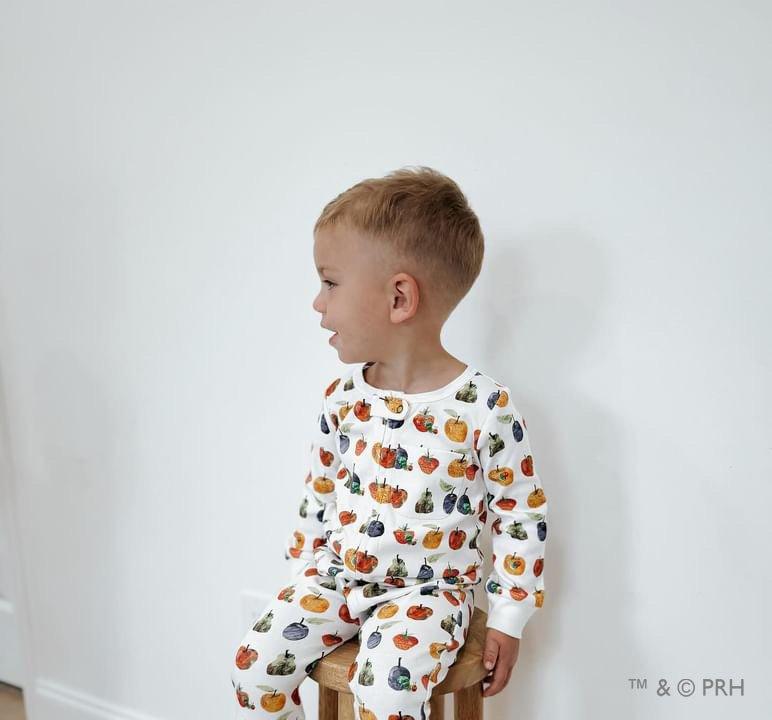 Footless Romper with 2-Way Zipper - Fruit - Image 2