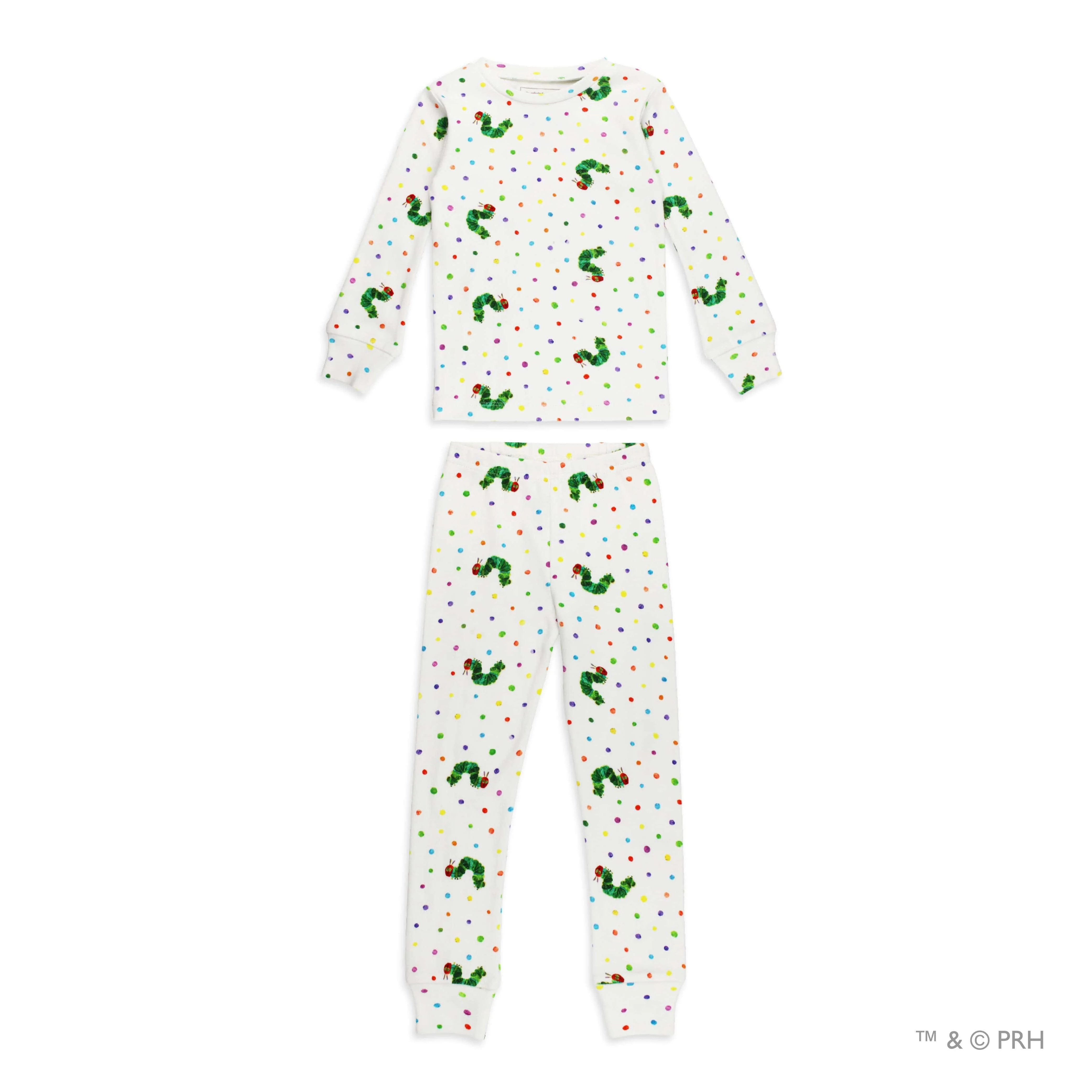 Long Sleeve Pajama Set - Caterpillar