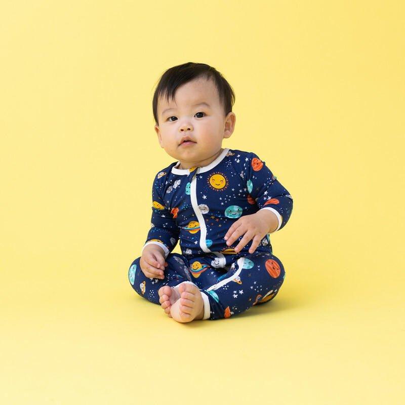 Bamboo Coverall with Zipper - Peaceful Planets - Image 2