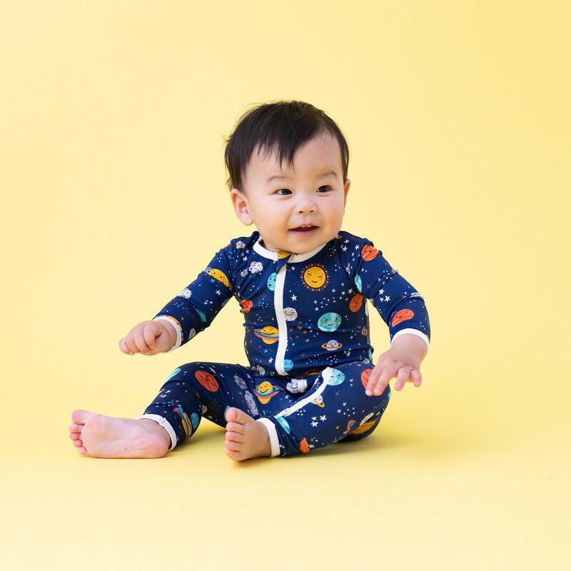 Bamboo Coverall with Zipper - Peaceful Planets - Image 3