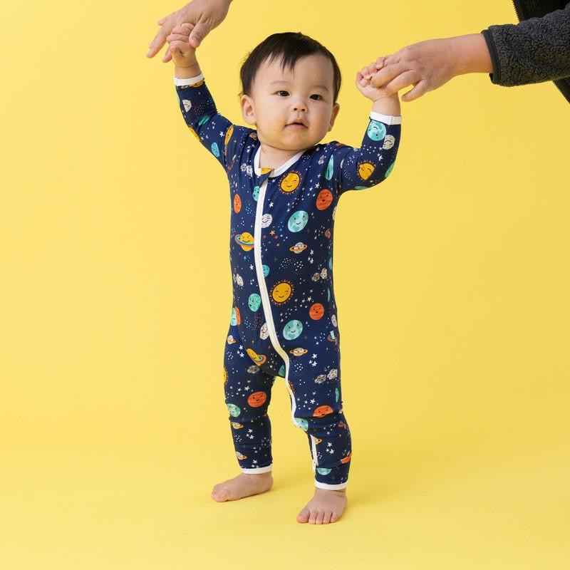 Bamboo Coverall with Zipper - Peaceful Planets - Image 4