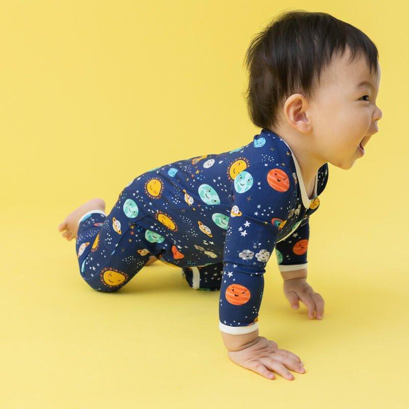 Bamboo Coverall with Zipper - Peaceful Planets - Image 5