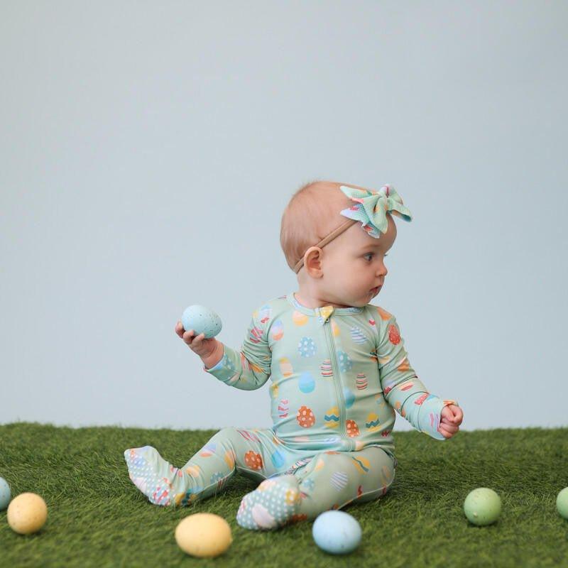 Bamboo Footie with Zipper - Easter Egg - Image 3