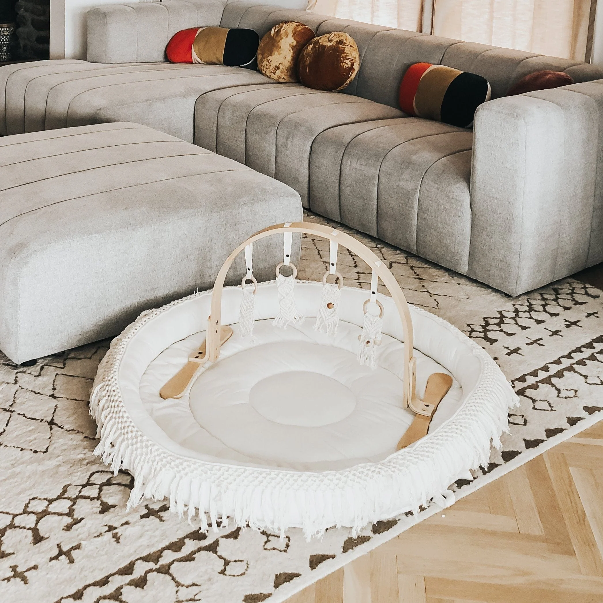 Macrame Round Play Mat - Image 3
