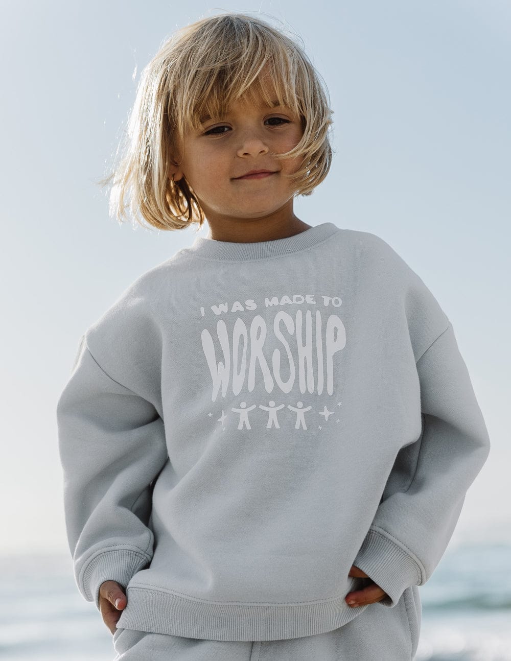 Made To Worship Kids Crewneck - Image 3