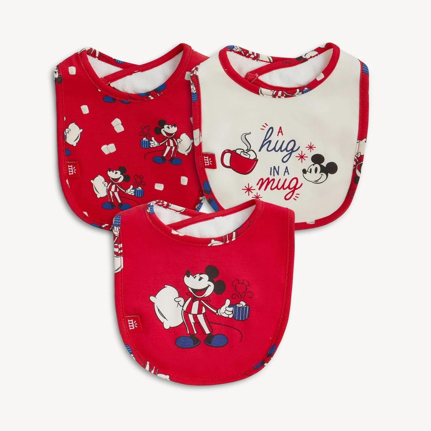 Magnetic Bibs (Pack of 3) - Disney Red Cocoa Club