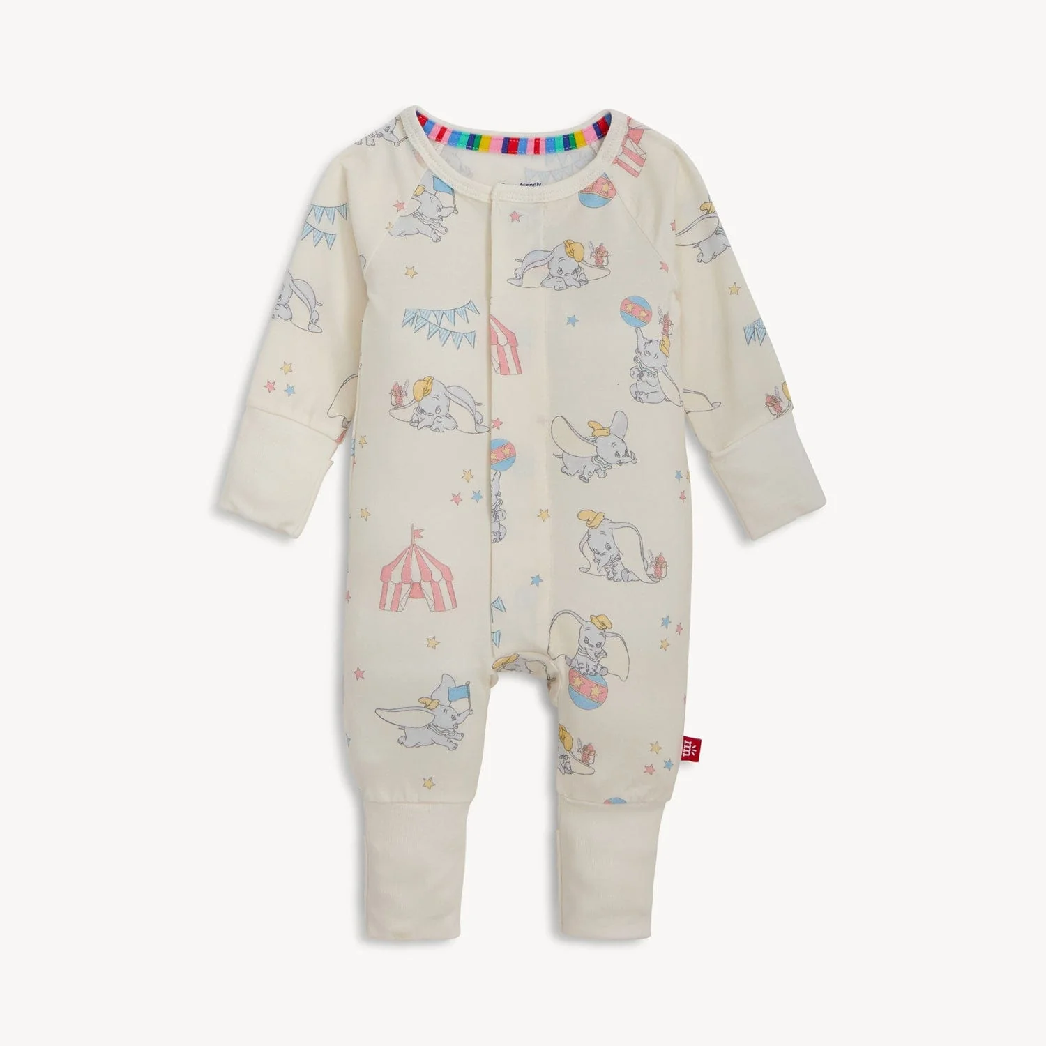 Magnetic Convertible Footie Romper - Dumbo Circus - Image 2