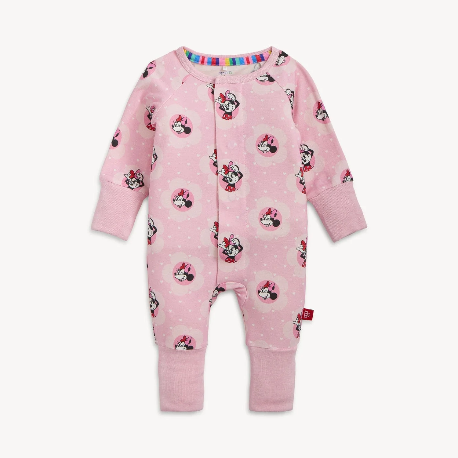 Magnetic Convertible Footie Romper - Minnie Galentines Day - Image 5