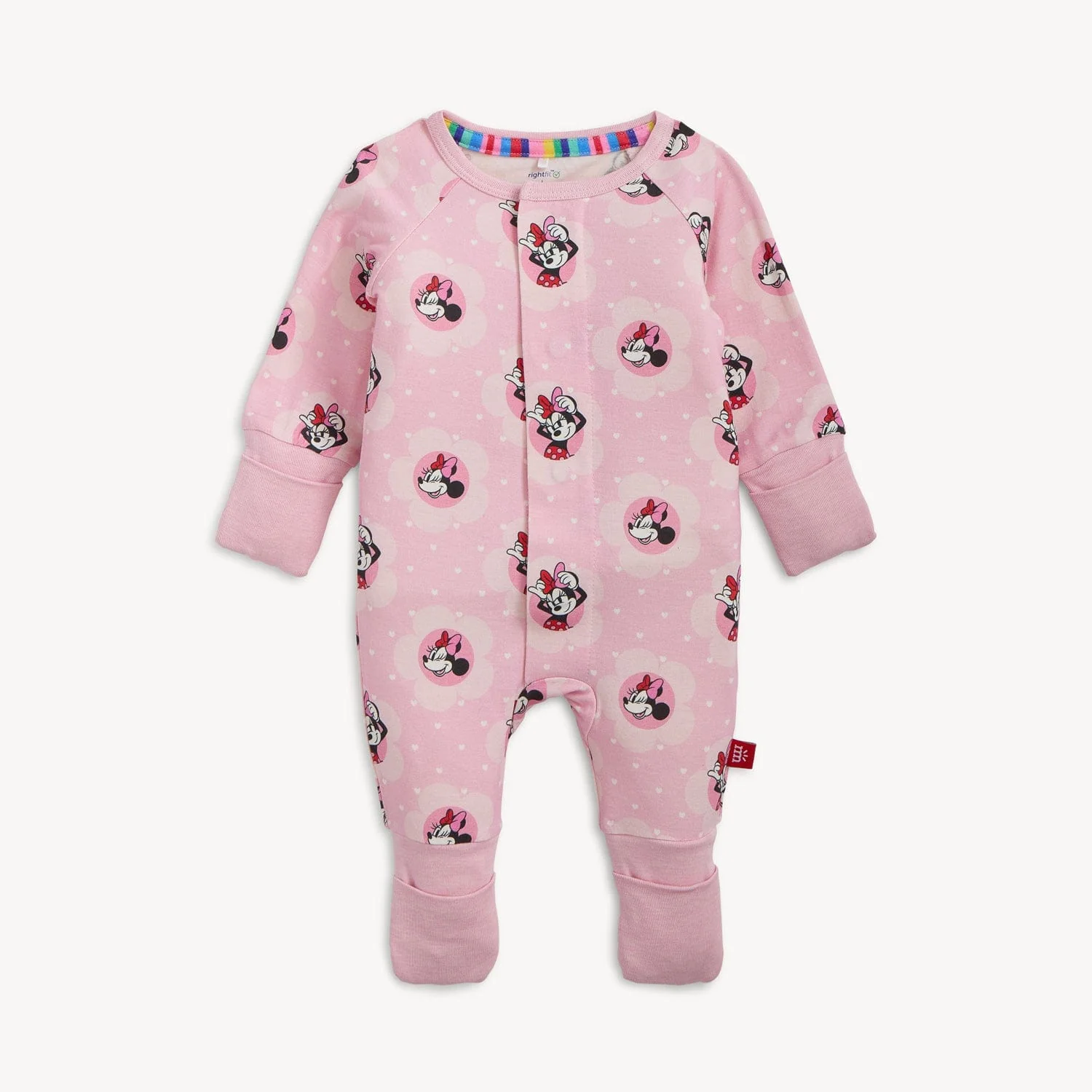 Magnetic Convertible Footie Romper - Minnie Galentines Day - Image 6