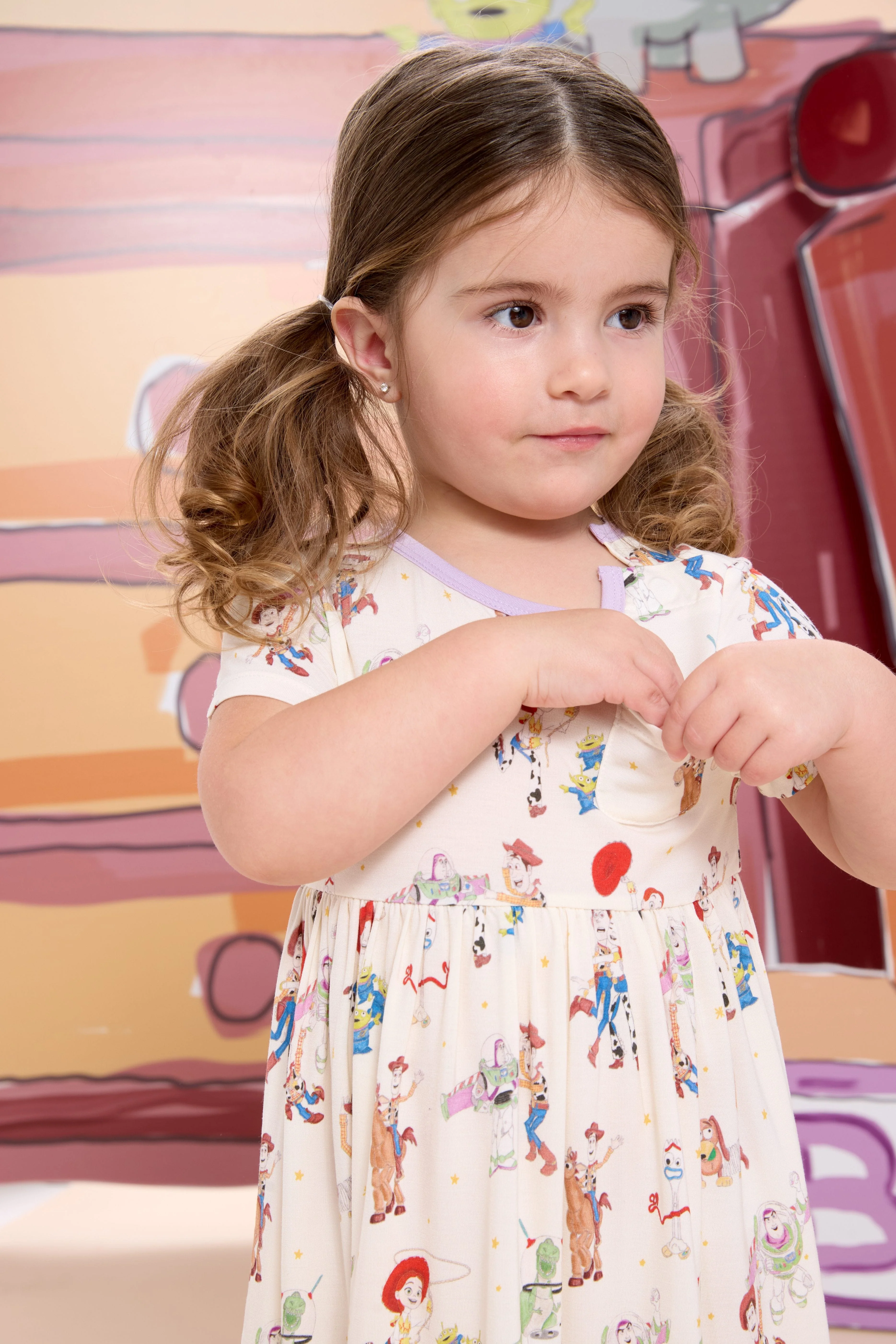 Magnetic Short Sleeve Dress - Toy Story Woody & Friends - Image 2