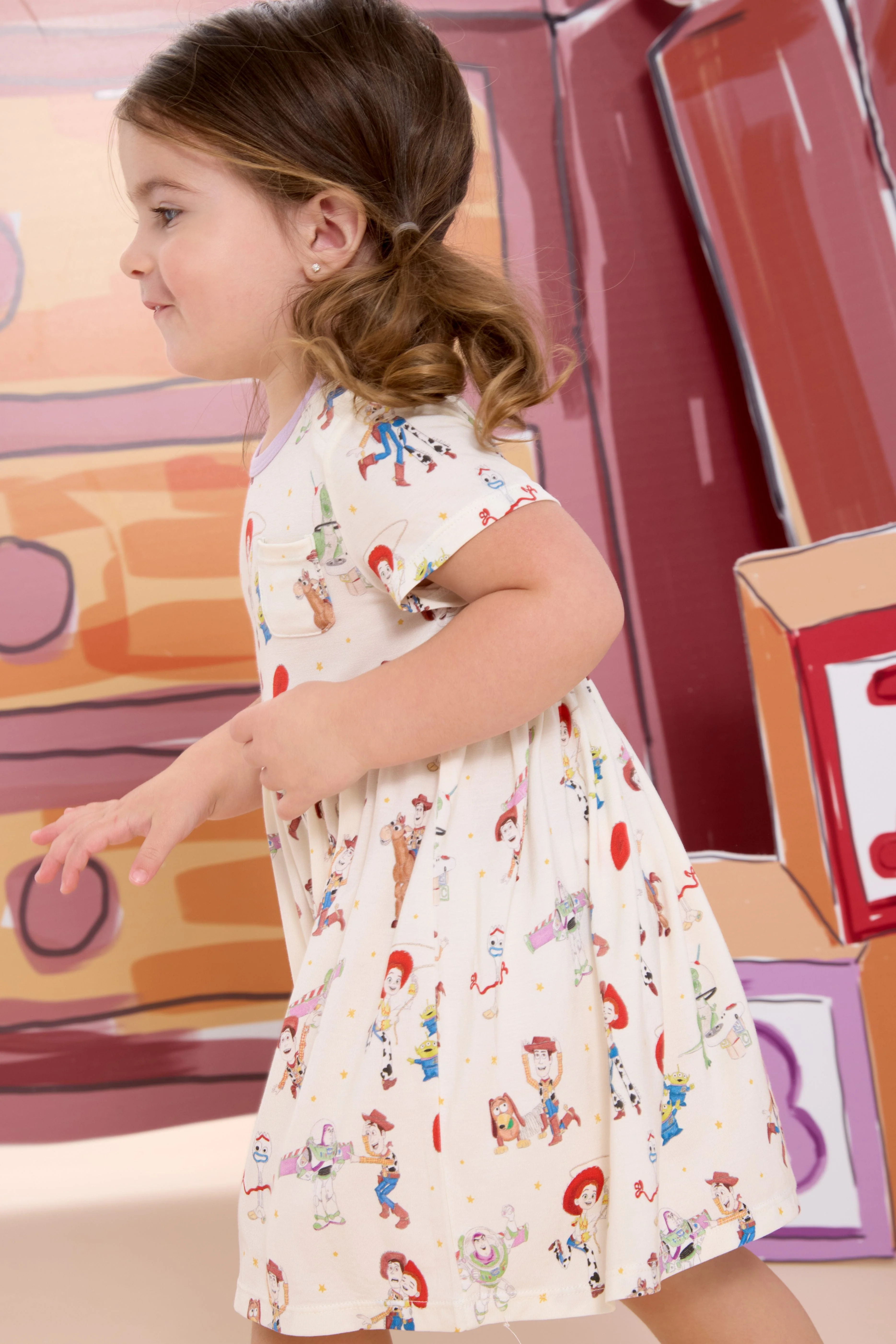 Magnetic Short Sleeve Dress - Toy Story Woody & Friends - Image 3