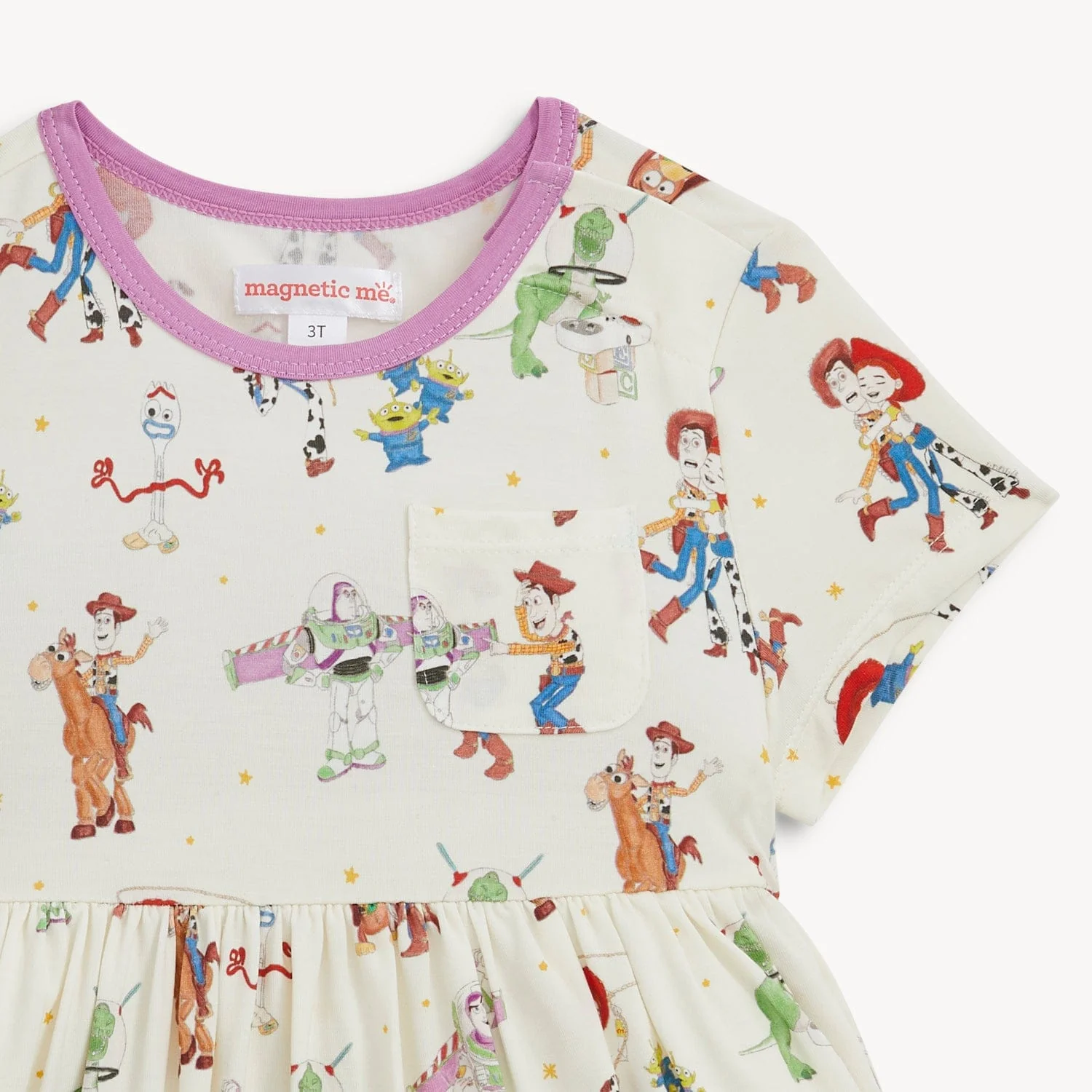 Magnetic Short Sleeve Dress - Toy Story Woody & Friends - Image 5