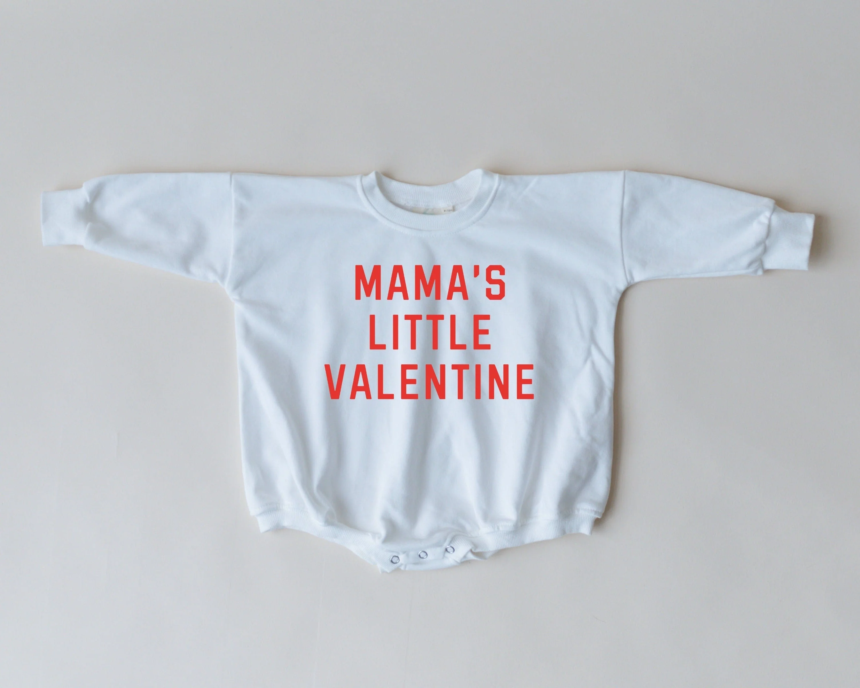 Mama's Little Valentine Sweatshirt Romper - Image 5