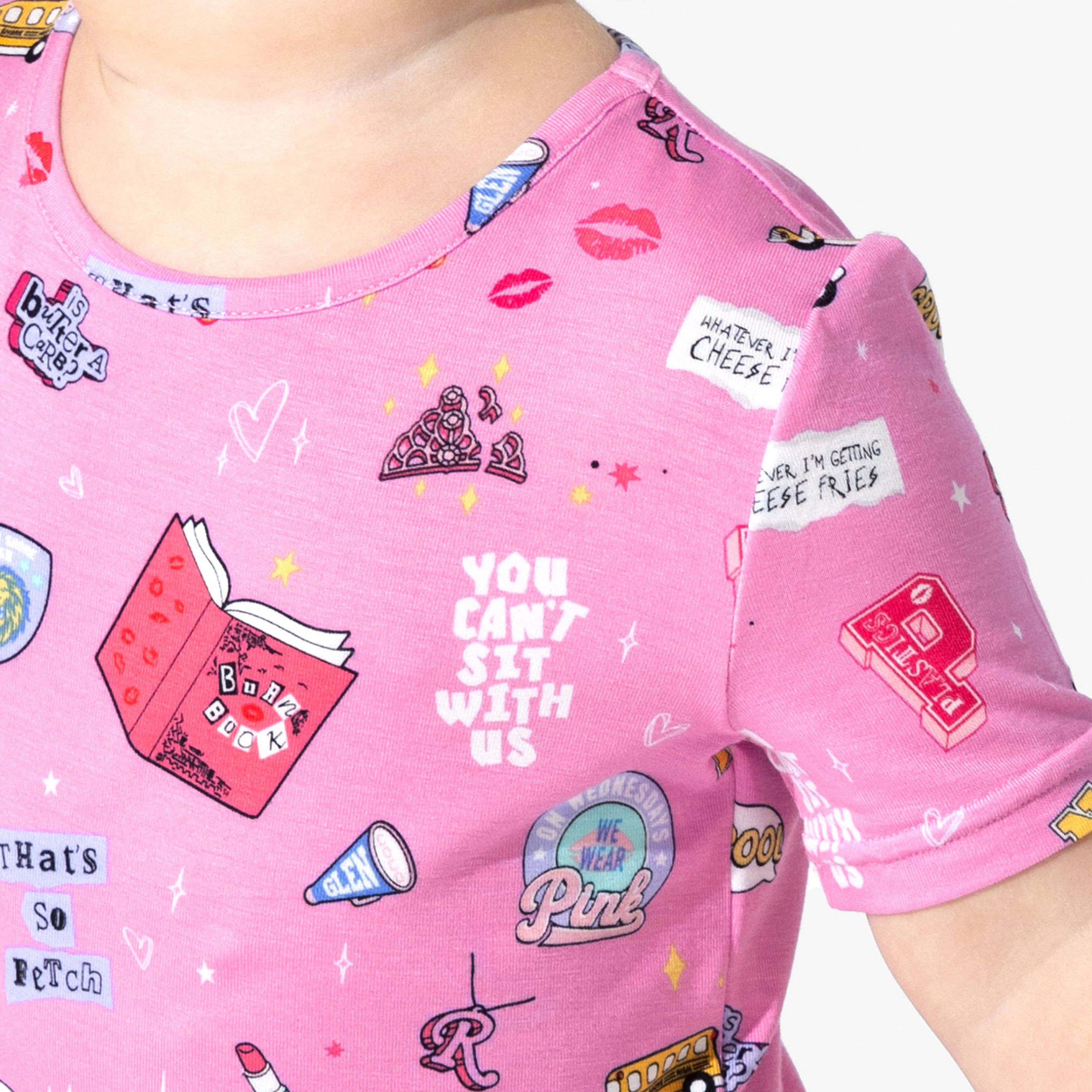 Bamboo Pajama Set with Shorts - Mean Girls: So Fetch - Image 2
