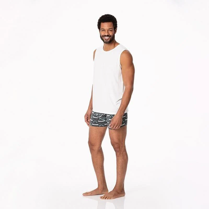 Men's Bamboo Boxer Briefs - Stone Paddles and Canoe - Image 3