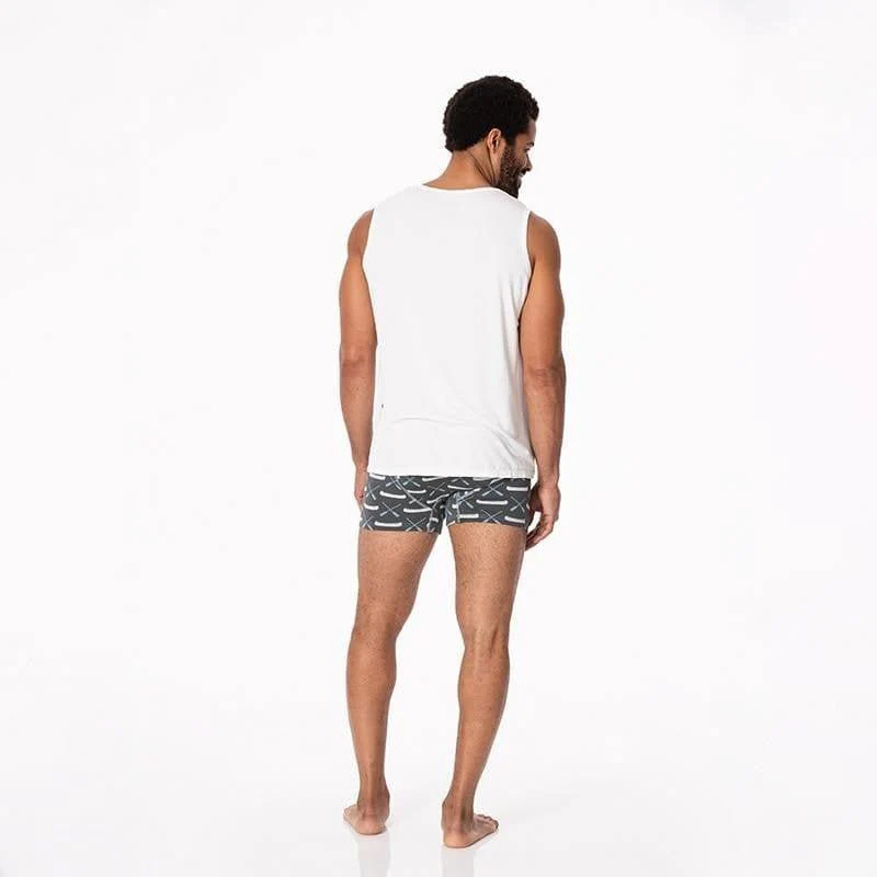Men's Bamboo Boxer Briefs - Stone Paddles and Canoe - Image 4