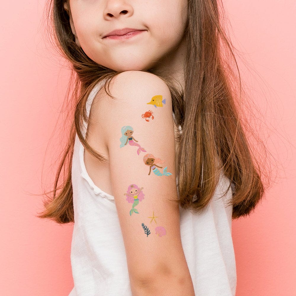 Mermaid Lagoon Variety Temporary Tattoos Set - Image 2