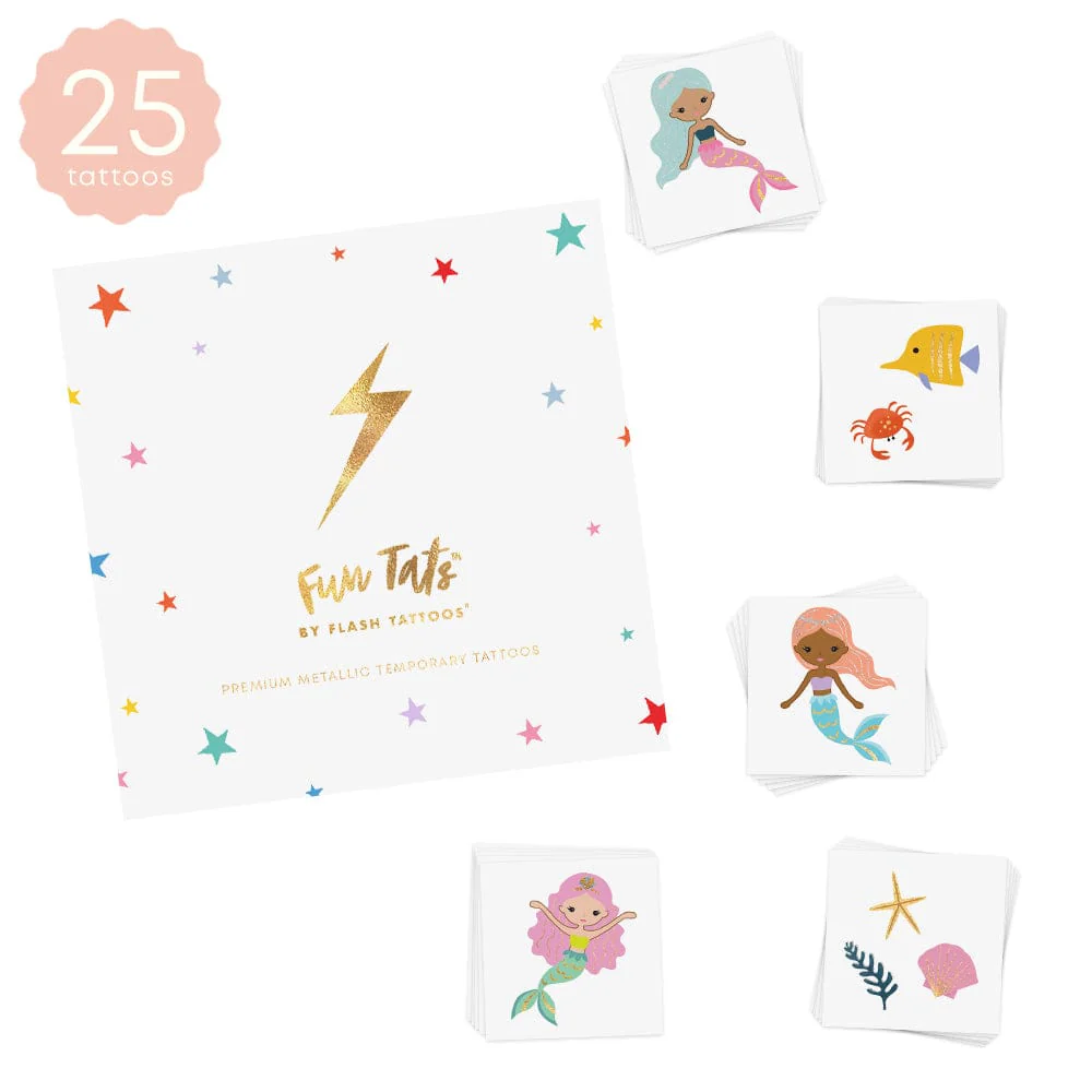 Mermaid Lagoon Variety Temporary Tattoos Set - Image 3