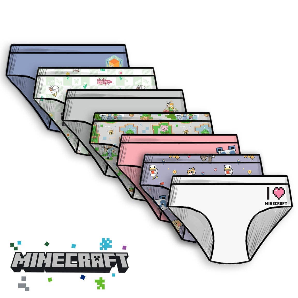Bamboo Underwear (Pack of 7) - Minecraft - Image 9