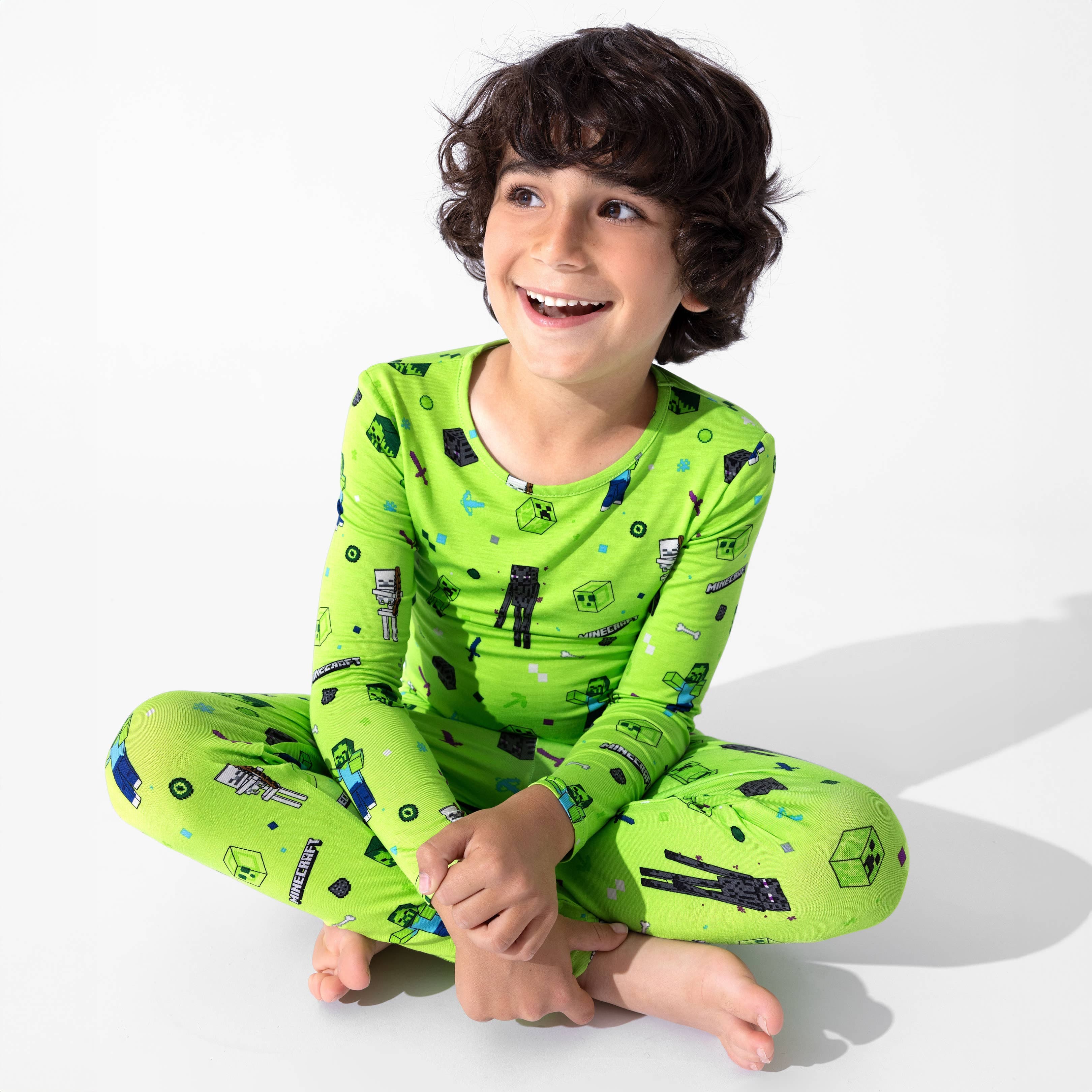 Bamboo Long Sleeve Pajama Set - Minecraft Mob Squad - Image 6