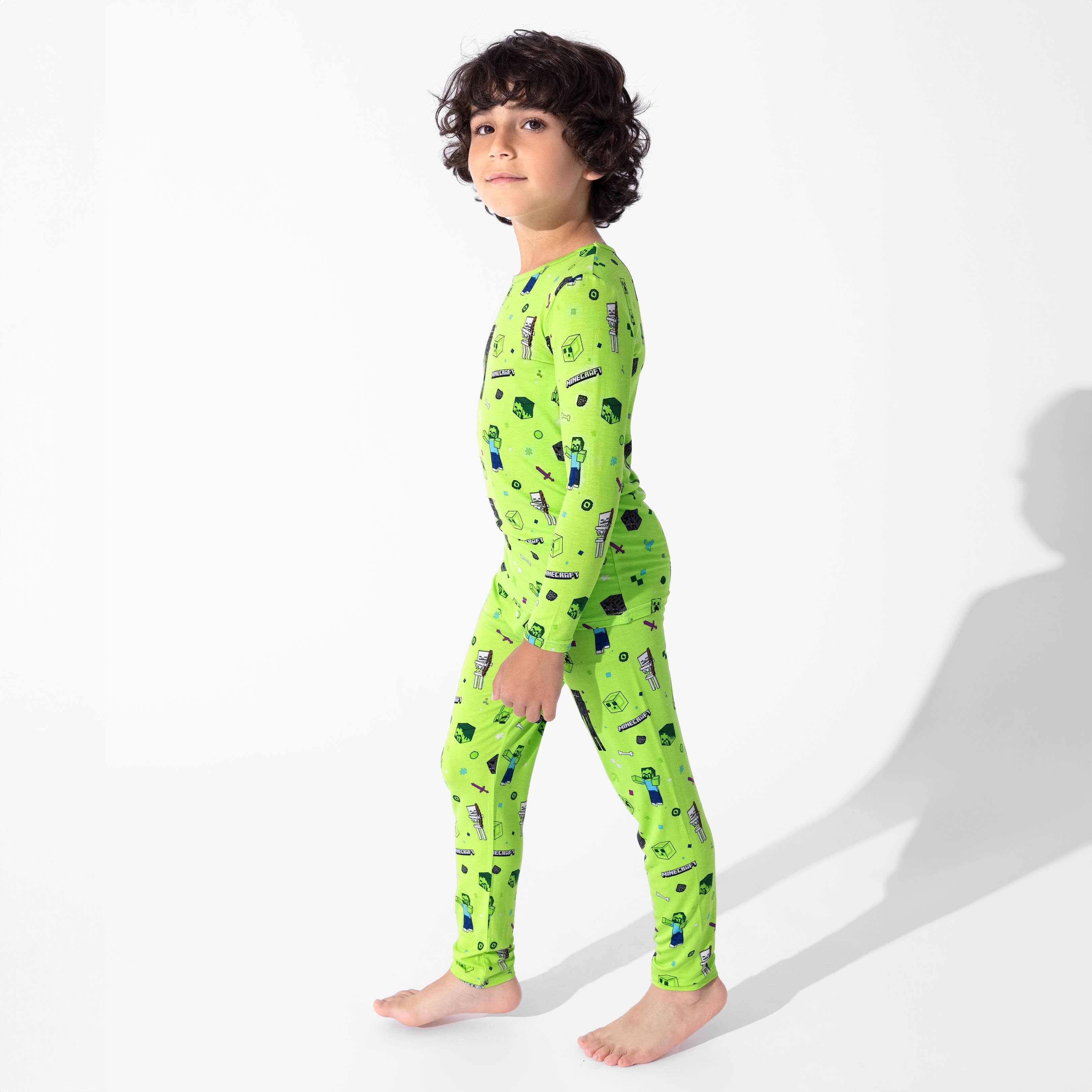 Bamboo Long Sleeve Pajama Set - Minecraft Mob Squad - Image 8